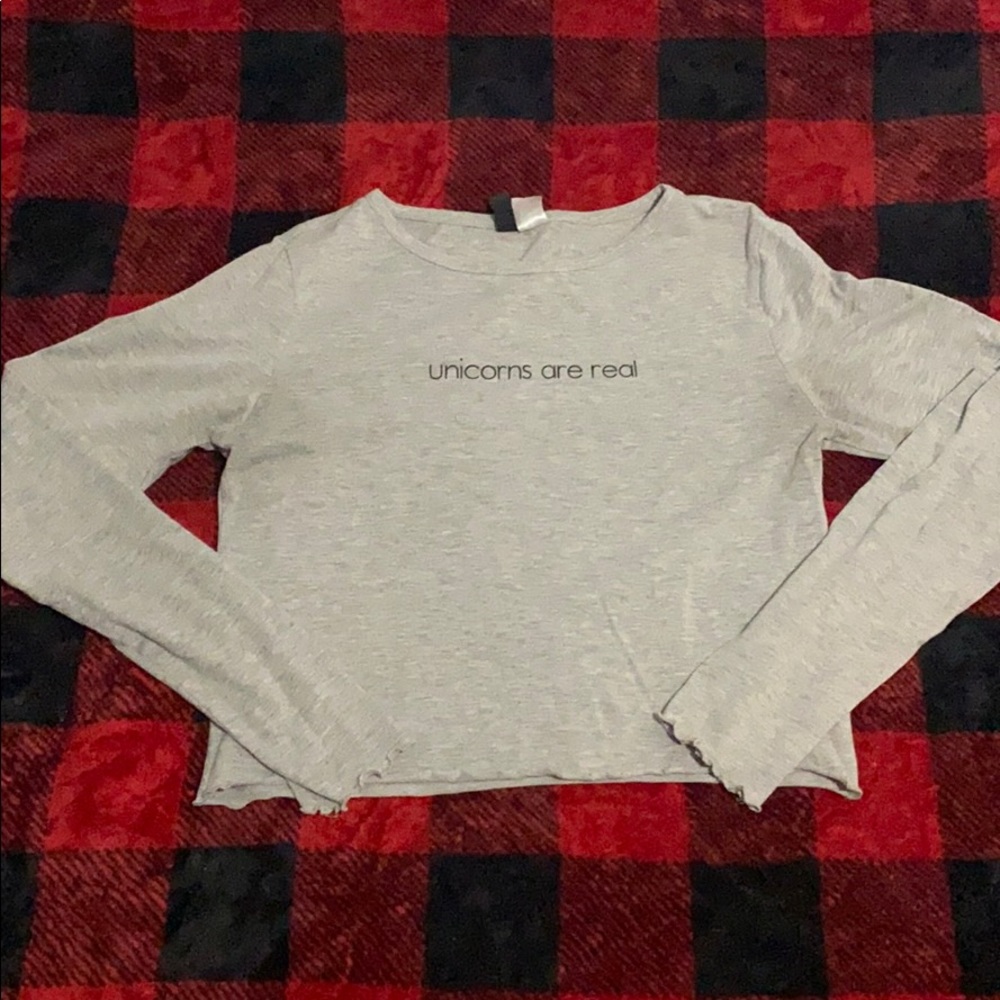 long sleeve crop top